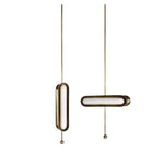 Élégant Lustre Led À Double Base Gold Luminaire Chambre