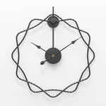 Horloge Étoiles Décalées Métal 50Cm Luminaire Doré