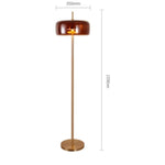 Lampadaire Design Verre Fumé Arrondi Luminaire Chambre