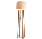 Lampadaire Japonais Bois Et Abat-Jour Nordic. Luminaire Chambre