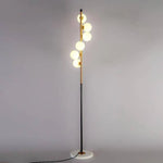 Lampadaire Led Doré Boule Verre Luminaire Chambre