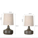 Lampe Céramique Design Avec Abat-Jour Luminaire Chambre