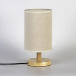 Lampe De Chevet Abat-Jour Tissu Beige Luminaire Chambre