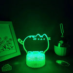 Lampe de chevet Néon Tactile Chat Mignon
