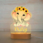 Lampe de Chevet Personnalisée Animaux pour Enfants
