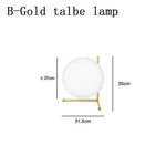 Lampe Design Dorée Avec Globe En Verre C Luminaire Chambre