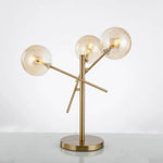 Lampe Design Dorée Et Verre B Luminaire Chambre