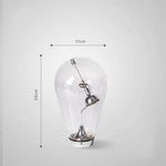Lampe Led Design Chromé En Verre Petit / Tactile Luminaire Chambre