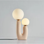 Lampe Led Design Résine Rose. Luminaire Chambre