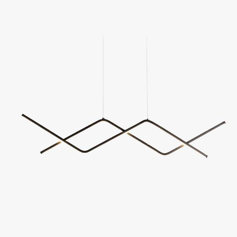 Moderne en strakke LED-hanglamp.