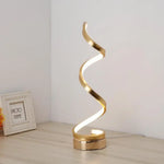 Lampe Led Spirale Design Dormitory Doré Luminaire Chambre