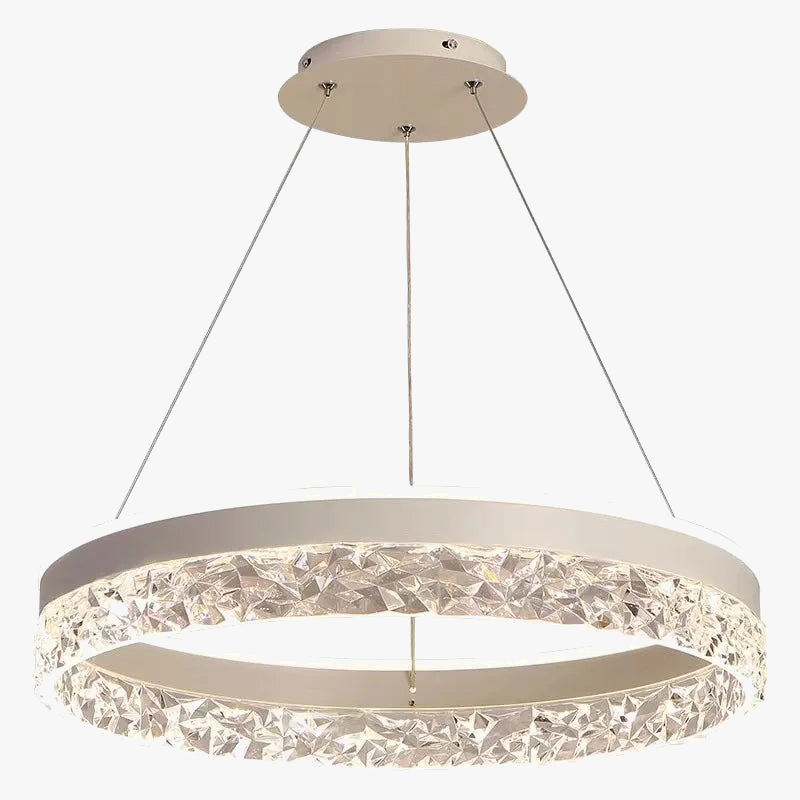 eenvoudige ronde LED-kroonluchter met afstandsbediening decoratief