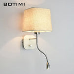 Lampe Murale Led Tissu E27 Une Base En Métal Applique Murale Chambre