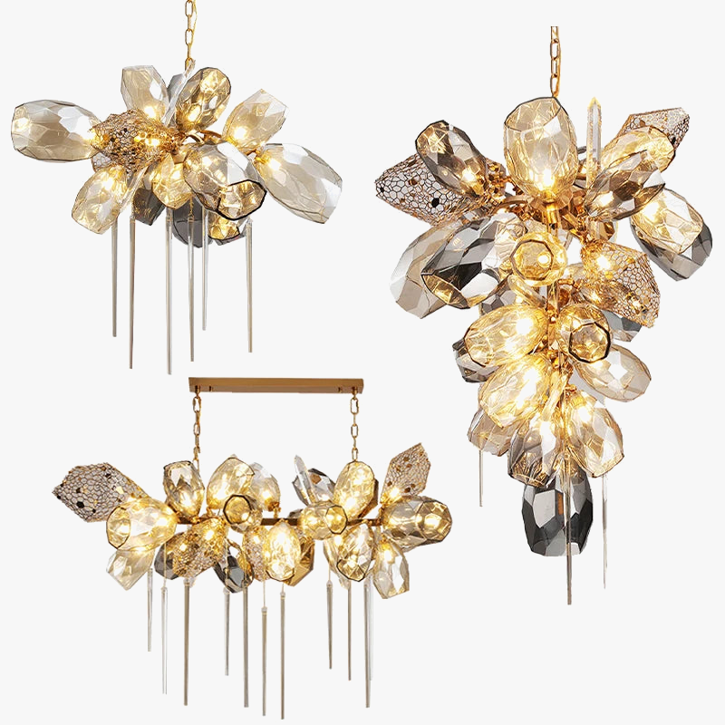 Postmoderne luxe LED glazen hanglamp