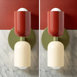 Lot De 2 Appliques Muraux Scandinave Pcs Rouge Beige Applique Murale Intérieur