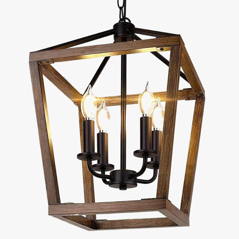Amerikaanse retro kroonluchter in vogelkooi vorm moderne industriële verlichting