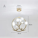Lustre Arbre Et Oiseaux Moderne A - Doré Froide Luminaire Chambre