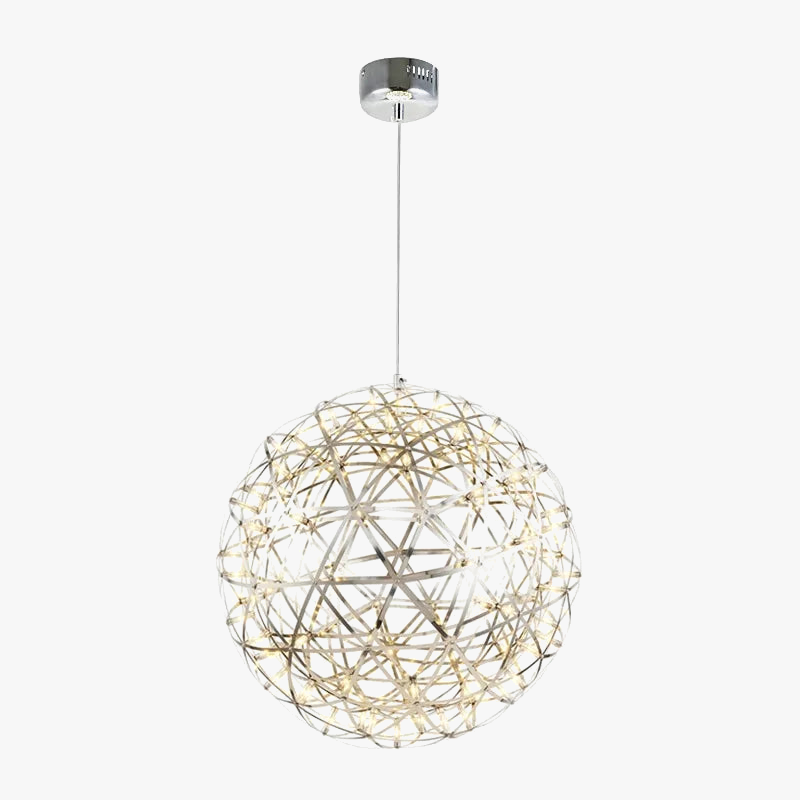 creatieve led vonkelbal kroonluchter in noordse stijl met decoratieve ster