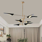 Lustre Branches Métallique Nordic Design Luminaire Doré