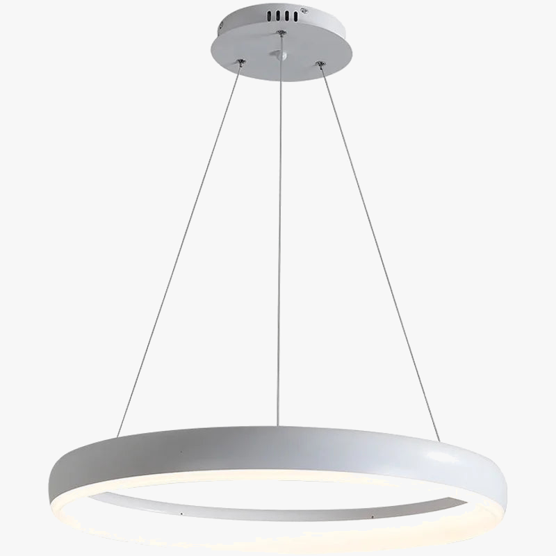 moderne minimalistische ronde led-kroonluchter in noordse creatieve stijl