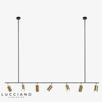 Lustre Design Led Spots Dorés Ajustables Luminaire Chambre