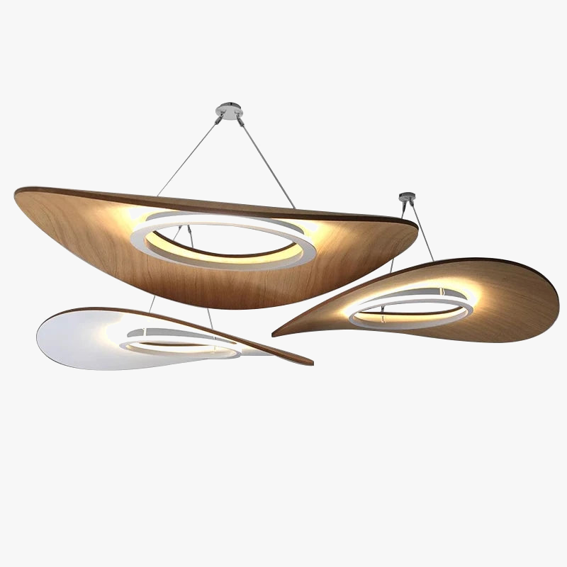 minimalistisch modern Deens houten design kroonluchter