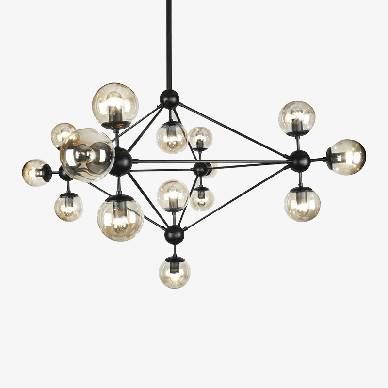 Elegante Zwarte Hedendaagse Design Kroonluchter