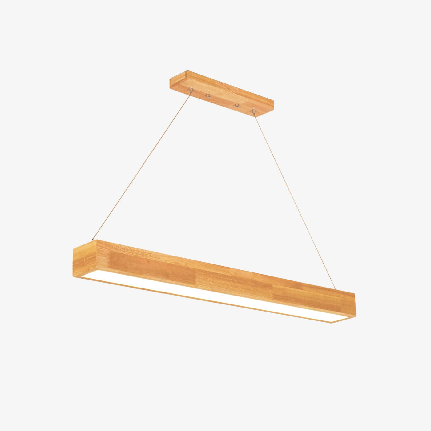 Moderne Rechthoekige Design Houten Kroonluchter