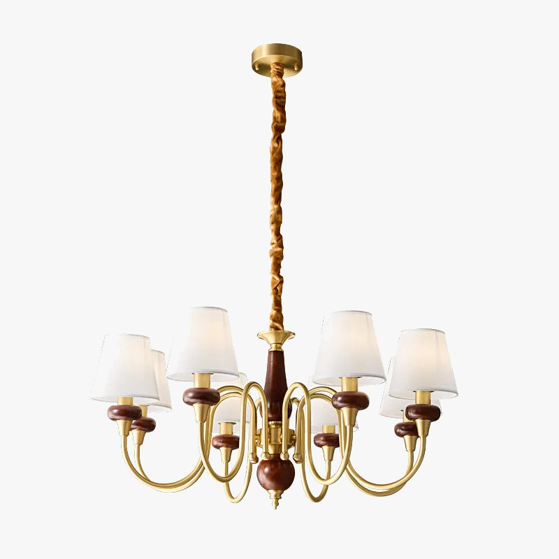 koperen kroonluchter voor moderne en elegante binnenverlichting