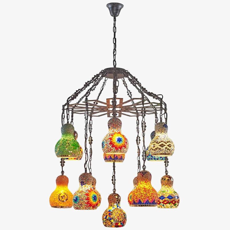 Lichtgevende Elegante Vintage Turkse Kroonluchter