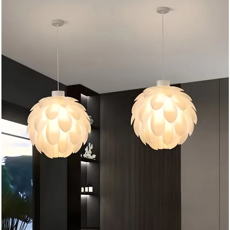 Design kroonluchter van PVC dennenappel