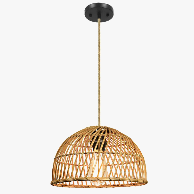 Handgevlochten moderne rotan lamp