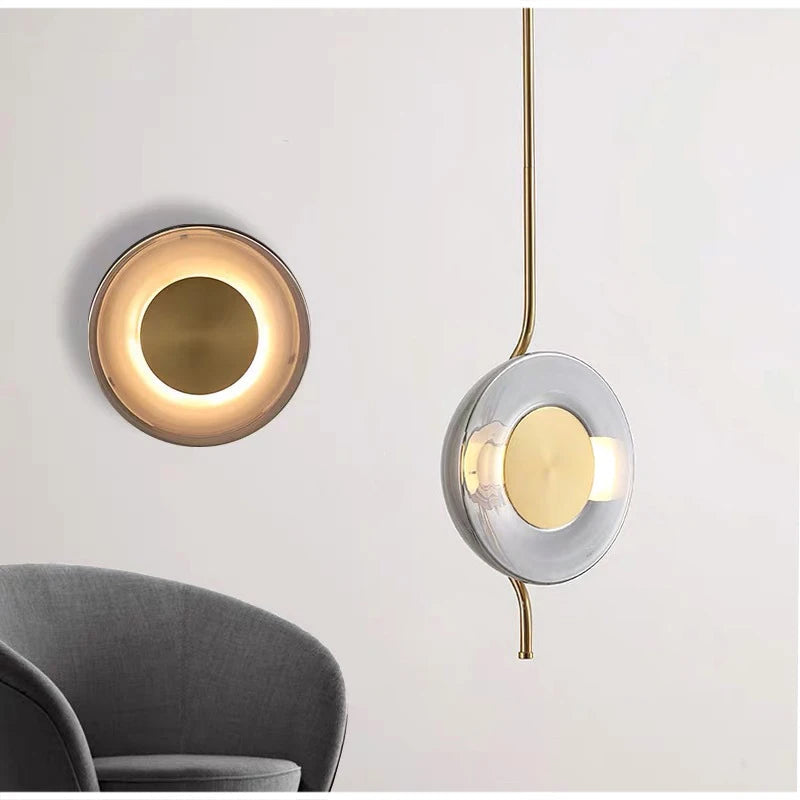 creatieve minimalistische postmoderne glazen kroonluchter met lichtdesign