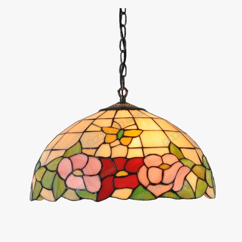 Elegante glazen vlinderlamp.