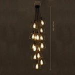 Lustre Industriel À Lampes Cubiques Suspendues Luminaire Chambre