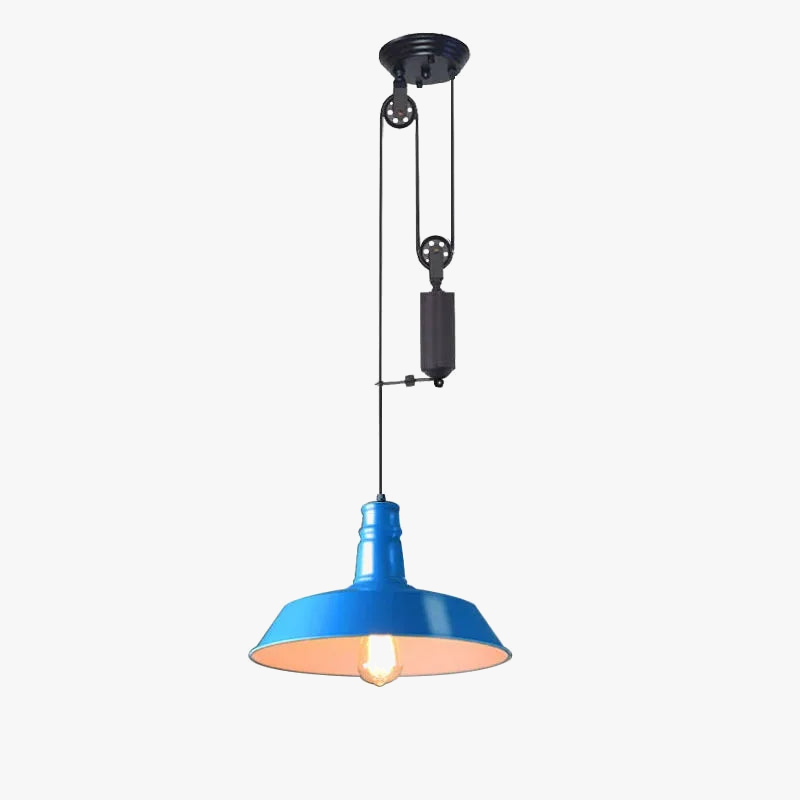 industriële katrol kroonluchter in retro nordische loftstijl voor barverlichting