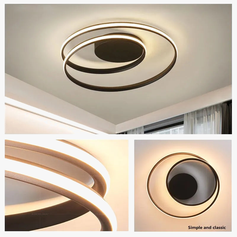 Elegante moderne witte LED-kroonluchter