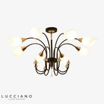 Lustre Led Bras Arrondis Verre Lamps Luminaire Chambre