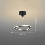 Lustre Led Design Formes Originales Noir - D / Chaude Luminaire Chambre