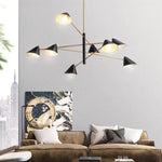 Lustre Led Design Triangles Loft Luminaire Chambre
