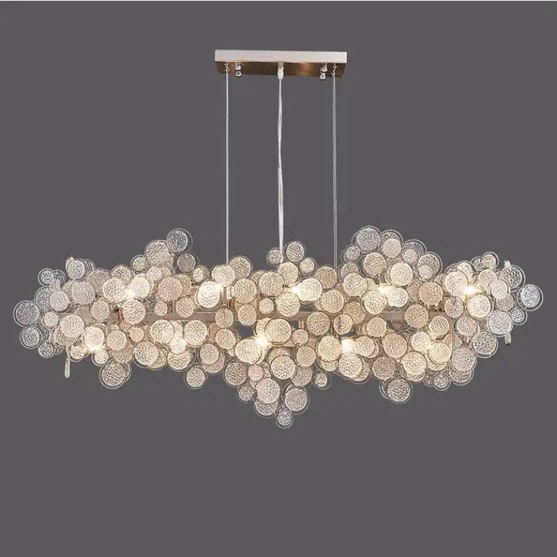creatieve en eenvoudige moderne glazen led-kroonluchter