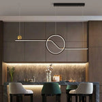 Lustre Led Moderne Formes Géométriques Luminaire Doré