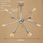 Lustre Led Moderne Makari Araignée Ajustable Luminaire Doré
