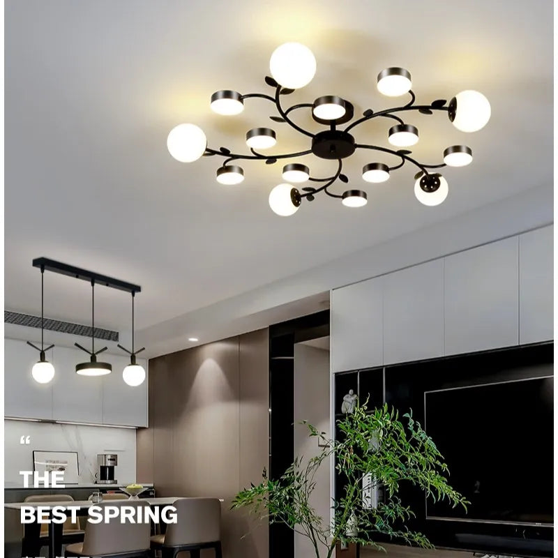 moderne minimalistische creatieve nordische led-hanglamp met sfeer
