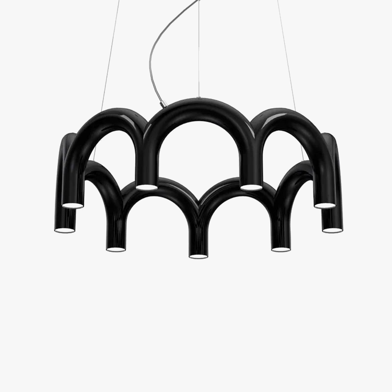 minimalistische U-vormige industriële kroonluchter voor interieurdecoratie