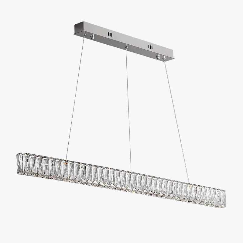 Moderne lamp met schitterende kristallen