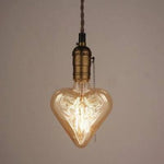 Lustre Moderne Doré En Aluminium Coeur Luminaire Chambre