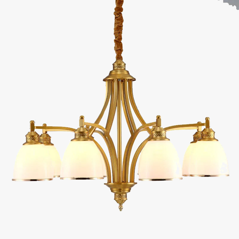 Elegante Hedendaagse Koperen Kroonluchter