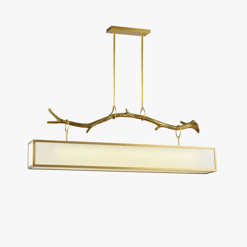 Moderne koperen design kroonluchter met decoratieve takken voor binnen