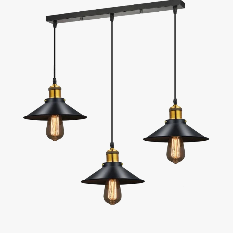 moderne metalen led-kroonluchter met vintage ophanging